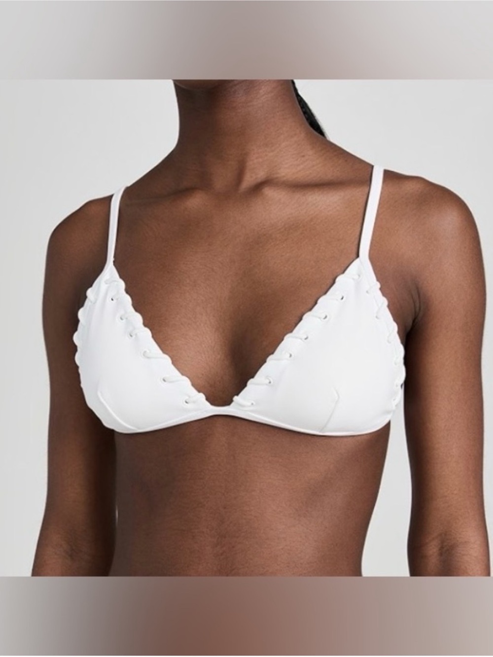 NWT good american whipstitch bikini top